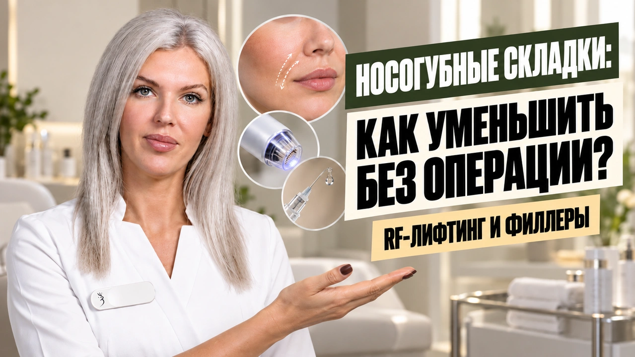 Коррекция носогубных складок без операции: что выбрать?