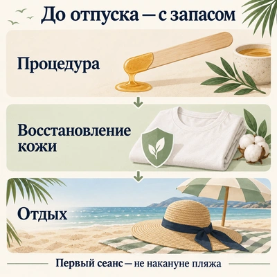 Подготовка к депиляции, восстановление кожи и отдых на пляже